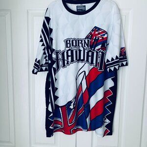 BORN HAWAII Shirt Short Sleeve XXL Designed Kauai  HI